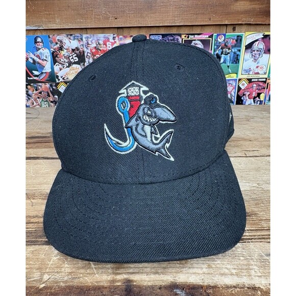 New Era Jupiter Hammerheads Hat Cap Fitted Men 7 5/8 Black Minor League Baseball - Picture 1 of 6